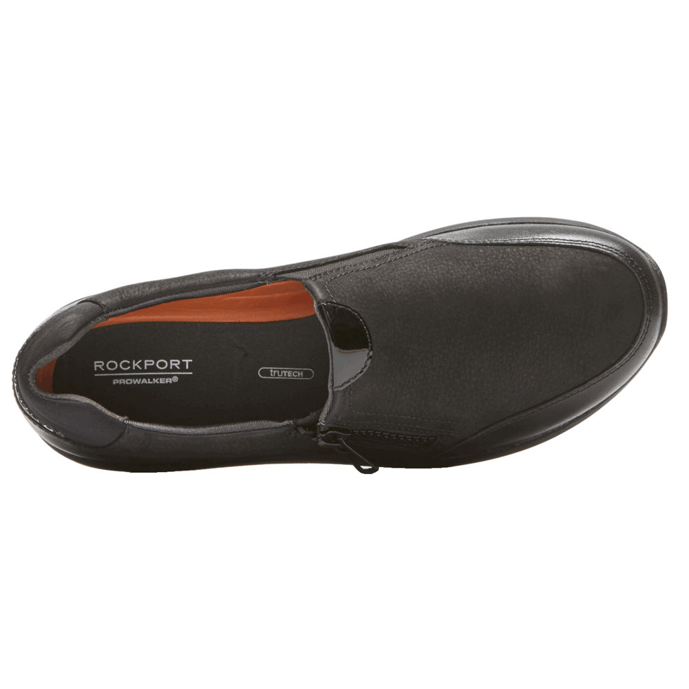 Rockport Slip-Ons Dame Svart - Trustride Side Zip - QJYL65829